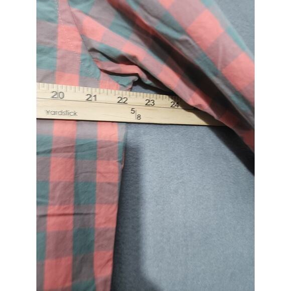 J Crew Shirt Mens Medium Slim Fit Pink Mango Orange Long Sleeve Button Large - Picture 8 of 10